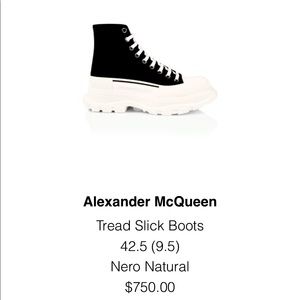COPY - Alexander McQueen tred slick boots